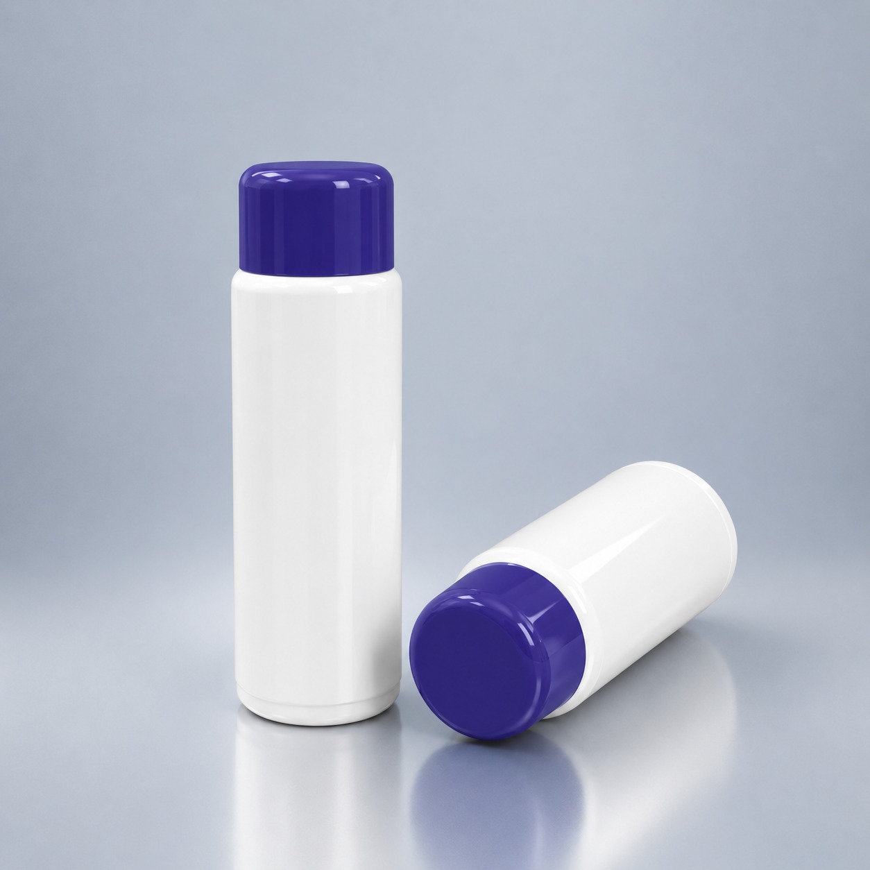 HDPE Bottles — Purple Closures